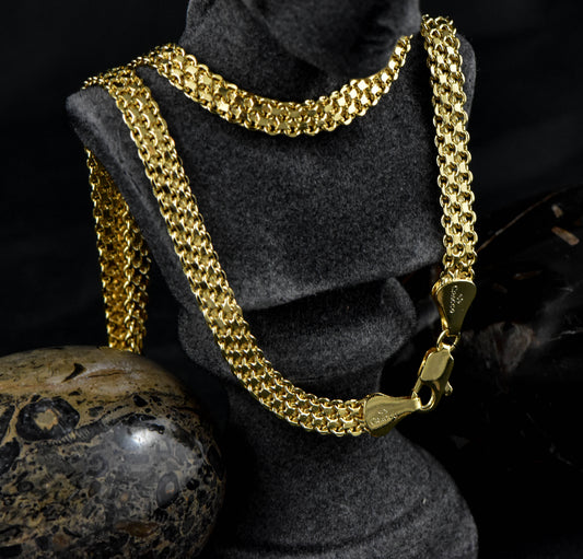 Cadena Doble Carril 60 cms y Pulsera Doble Carril