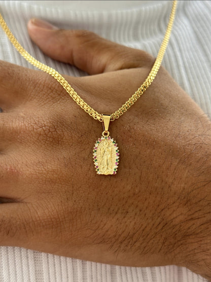 Cadena Chinesca + Colgante Virgen