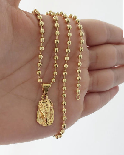 Cadena Militar de 2.5mm 60cms + Rostro