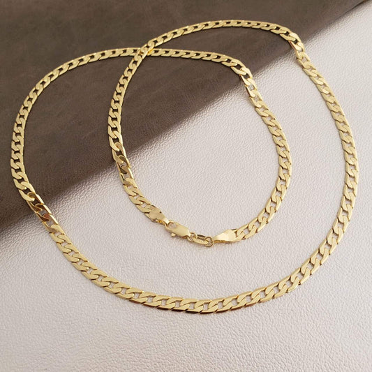 Cadena Cubana Diamantada 60cm